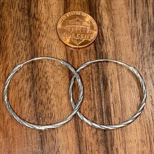 1 pair sterl.silver hoops & 7 pair custom earrings